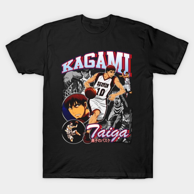 Anime Vintage kagami taiga T-Shirt by BVNKGRAPHICS